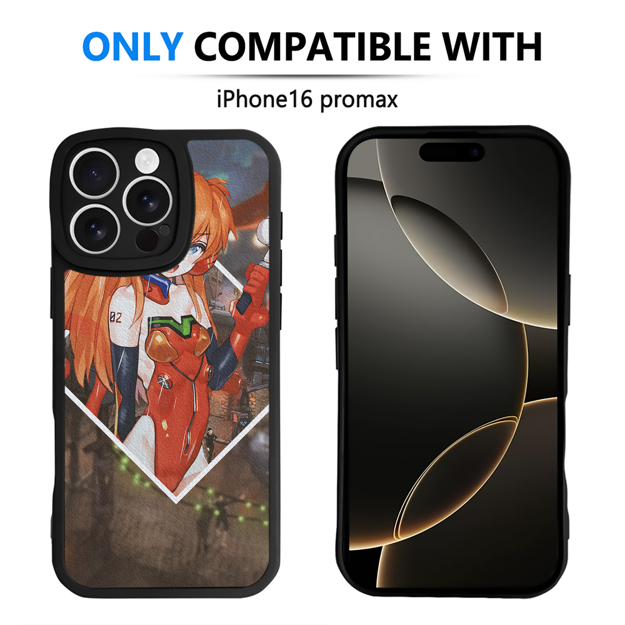 （画像用） EVA 新世紀エヴァンゲリオン 【iPhone 16シリーズ対応】シリコンスマホケース（レザー調） 材質：シリコン